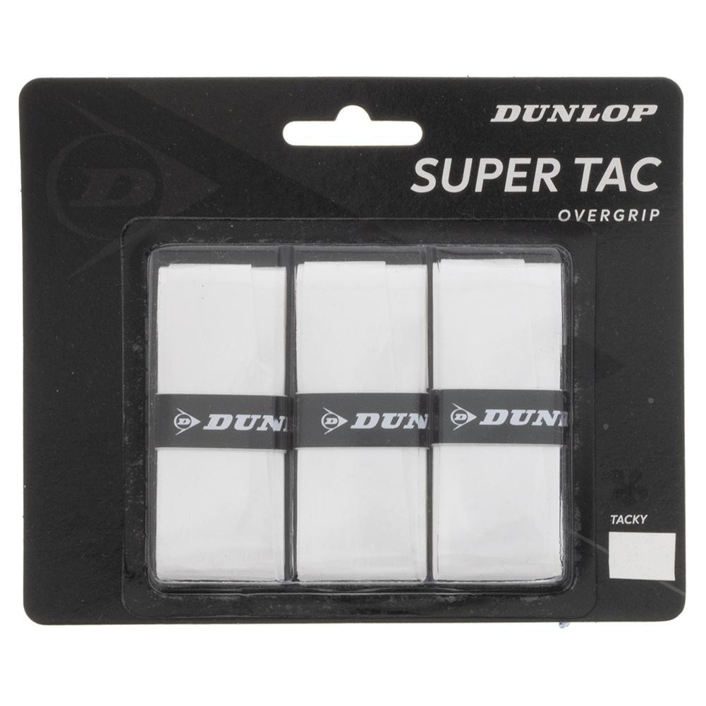 Super Tac - Sobregrips de tenis (paquete de 3), color blanco