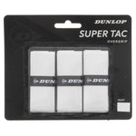 Super Tac - Sobregrips de tenis (paquete de 3), color blanco
