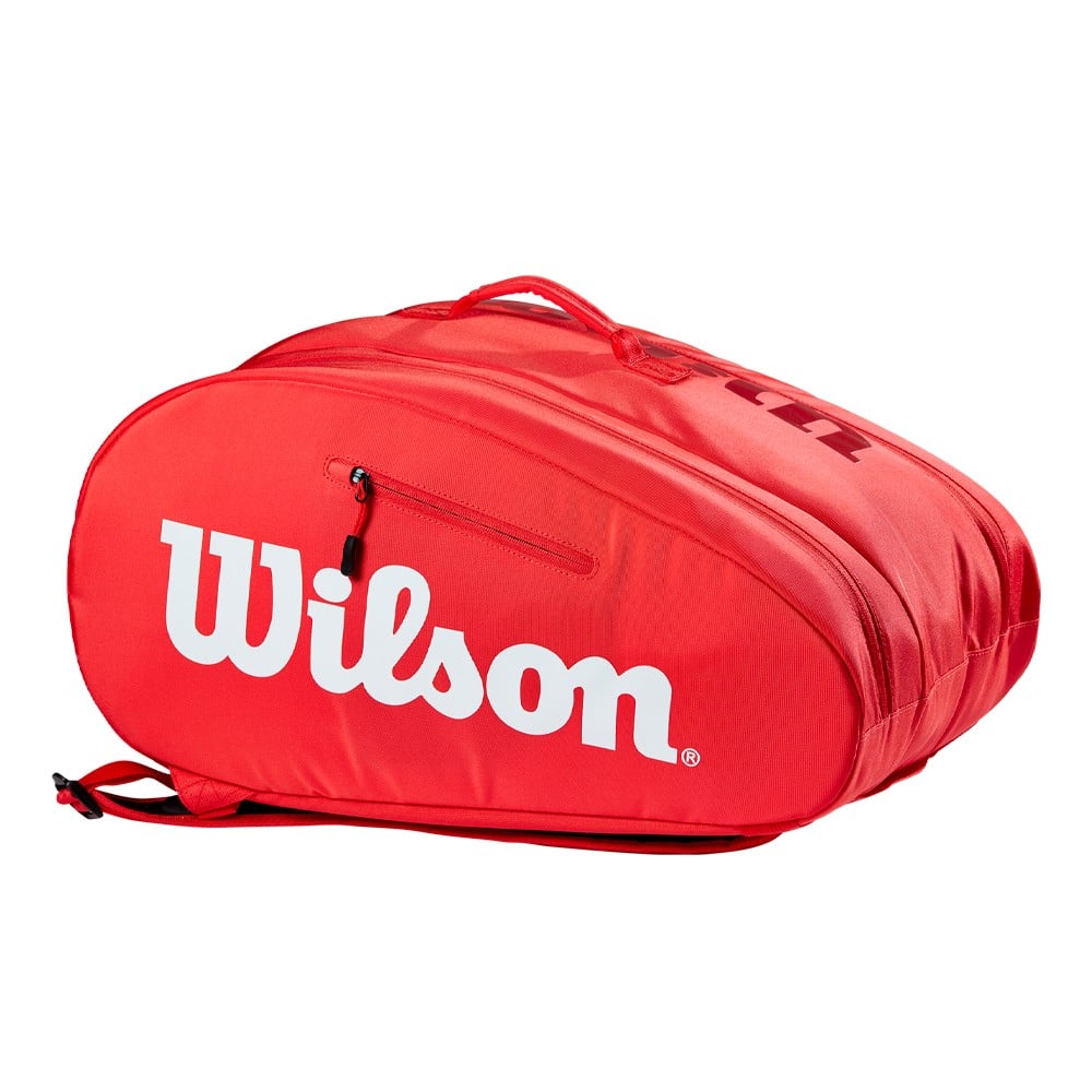 Bolsa de pádel WILSON SUPER TOUR Padel Blanco/Rojo