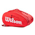 Bolsa de pádel WILSON SUPER TOUR Padel Blanco/Rojo