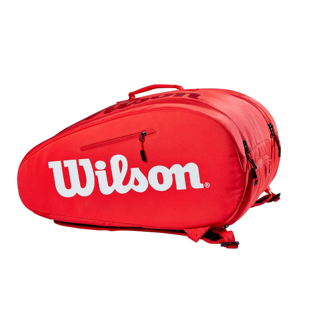 Bolsa de pádel WILSON SUPER TOUR Padel Blanco/Rojo
