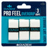 Sobregrips de tenis Pro Feel (paquete de 3), color blanco