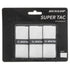 Super Tac - Sobregrips de tenis (paquete de 3), color blanco