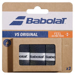 Sobregrip de tenis VS Original X 3 negro y amarillo fluorescente