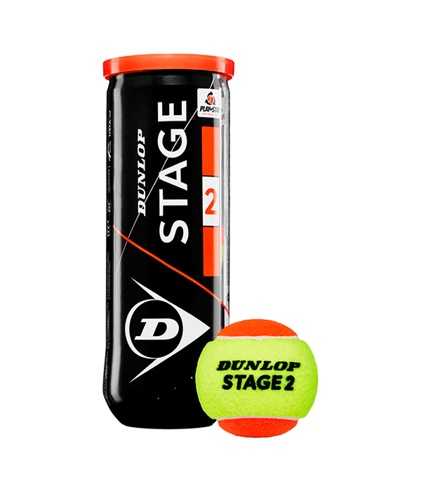 Lata de pelotas Dunlop Stage 2 amarillas/naranjas